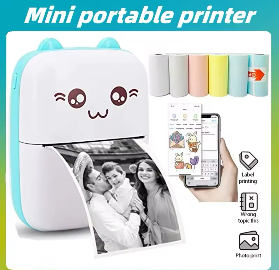 Mini cat portable printer